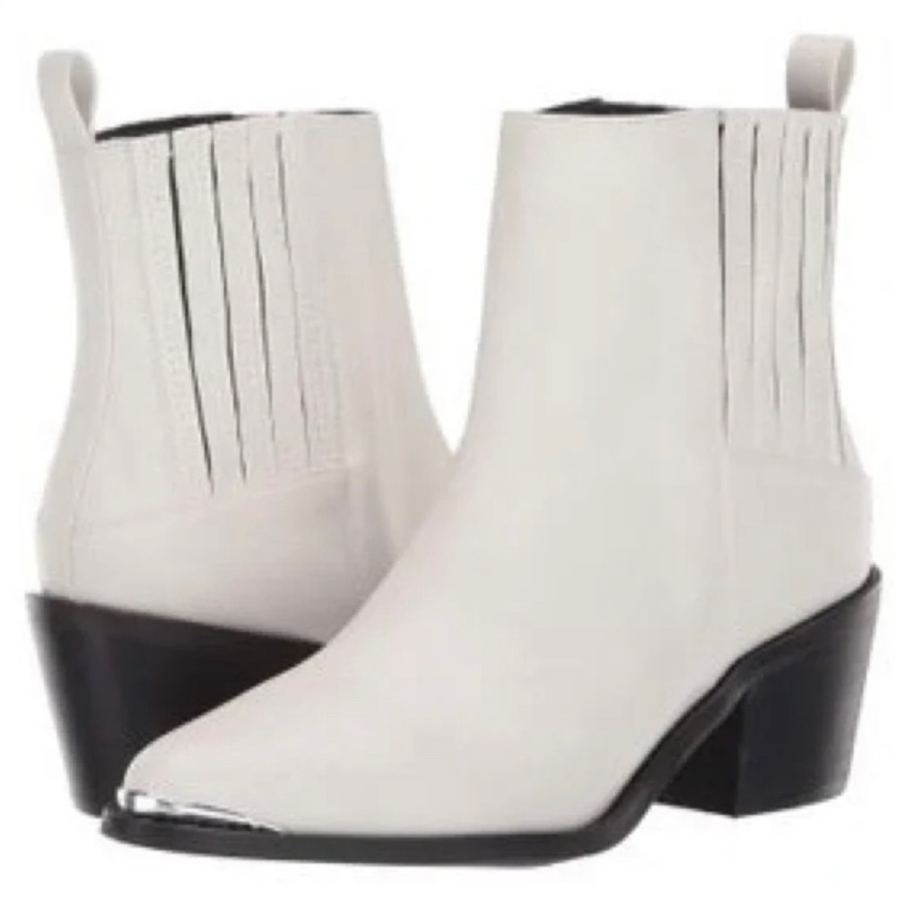 DV Dolce Vita White Ozias Booties